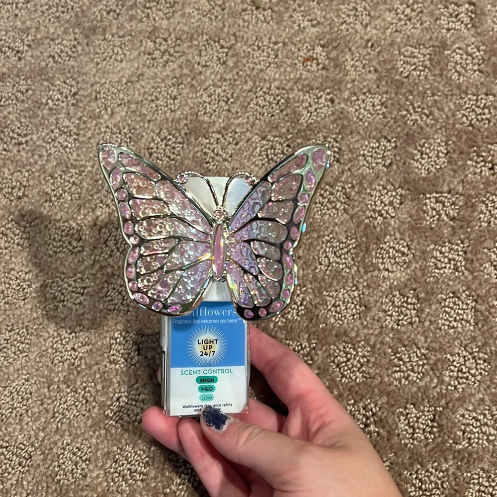 pink butterfly wallflower plug